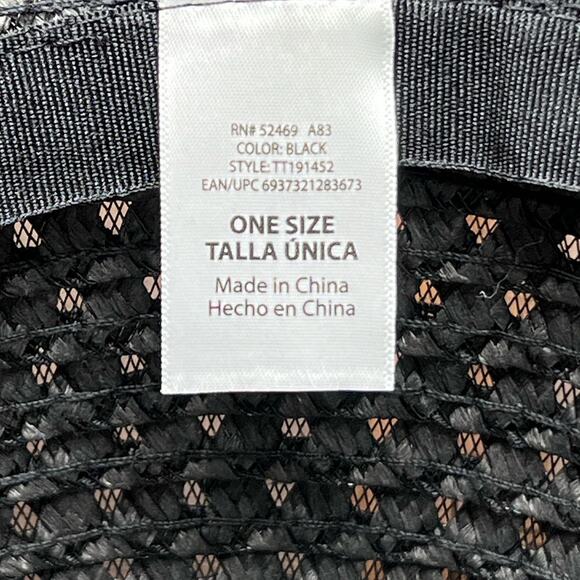 Retro Style Floppy Woven Wide Brim Sun Hat Black Beach Summer Pool Vintage Glam - Picture 5 of 8